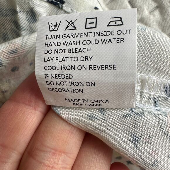 NWT ANTROPOLOGIE korirl PEPLUM SQUARE NECK TOP Size S, Floral Print - Picture 4 of 7